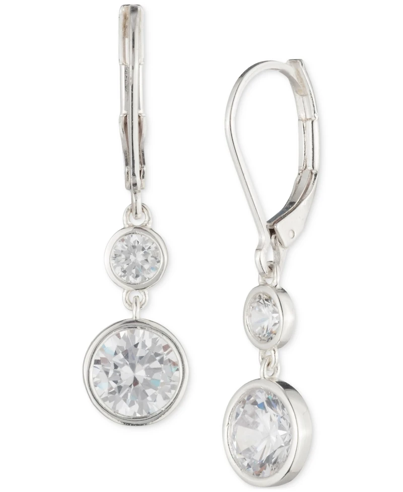 Lauren Ralph Lauren Cubic Zirconia Double Drop Earrings