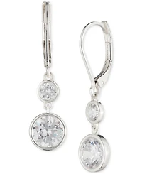 Lauren Ralph Lauren Cubic Zirconia Double Drop Earrings