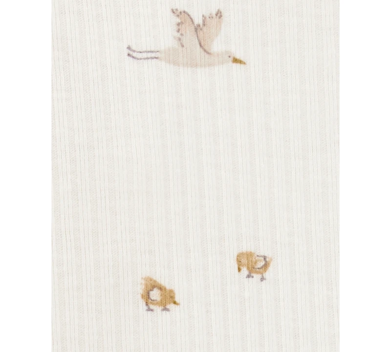Carter's Baby Bird-Print Long-Sleeve T-Shirt & Pants, 2 Piece Set
