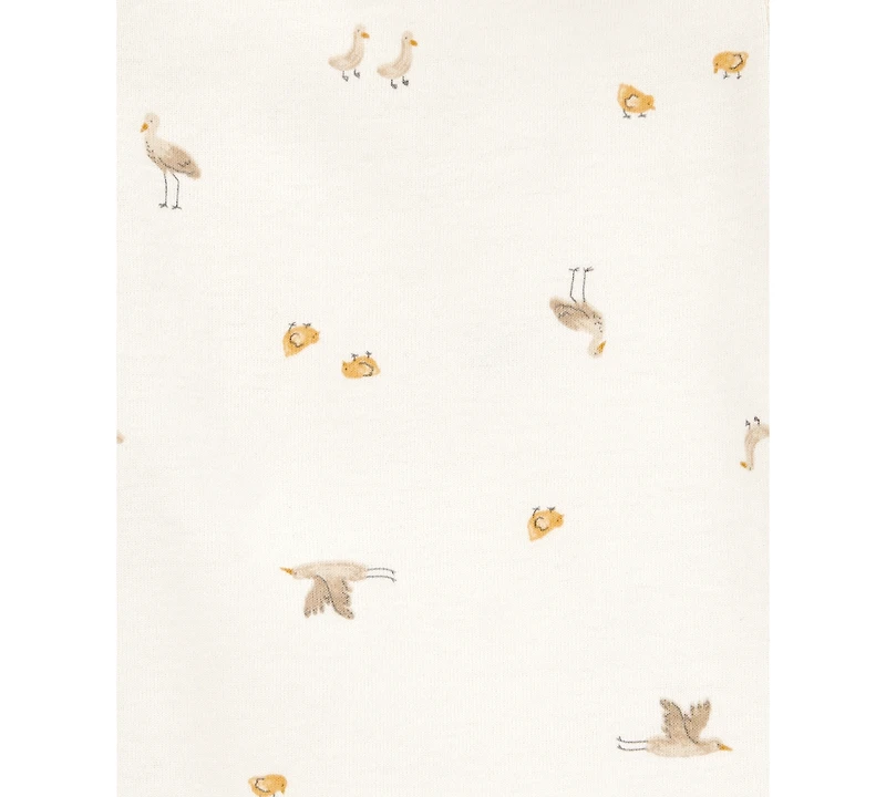 Carter's Baby Boy or Girl Striped Birds Short-Sleeve Bodysuits, 5 Pack