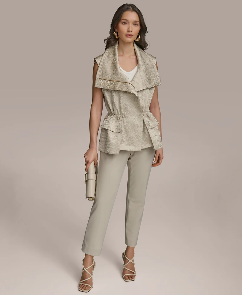 Donna Karan New York Women's Crinkled Satin Vest