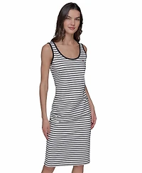 Karl Lagerfeld Paris Women's Striped Midi Dress
