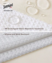 Madison Park Spa Waffle 3M-Scotchgard Shower Curtain