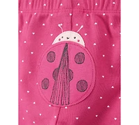 Carter's Baby Girls Ladybug Little Character Cotton Bodysuits & Pants, 3 Piece Set