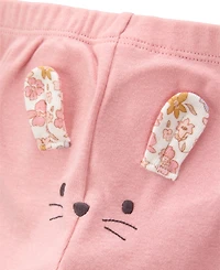 Carter's Baby Girls 3-Pc. Cotton Floral Mouse Little Character Set