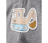 Carter's Baby Boys Construction Little Character Bodysuits & Pants, 3 Piece Set