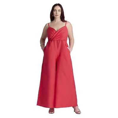Eloquii Women's Wide Leg Jumpsuit