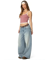 Edikted Women's Saylor Striped Knit Tank Top