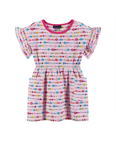Andy & Evan Toddler Girls Toddler/Child Friendship Bracelet Print Dress