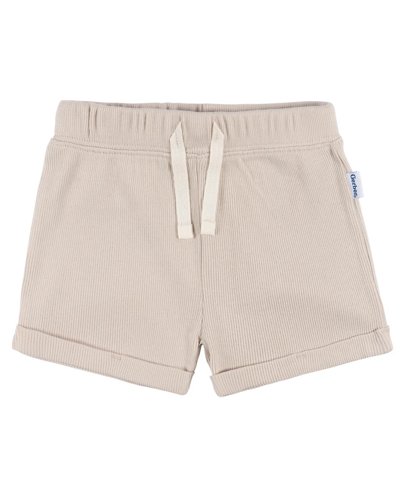 Gerber Baby Boys Henley Bodysuit and Shorts Set