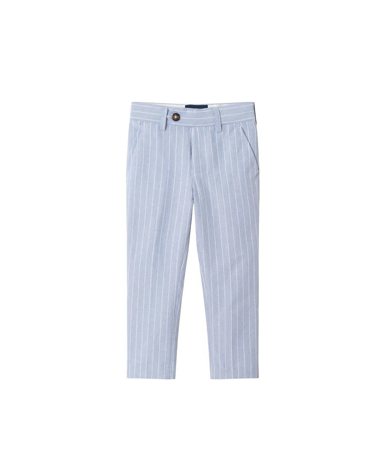 Andy & Evan Toddler Boys Toddler/Child Chambray w/White Stripes Suit Set