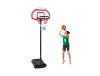 Height Adjustable Basketball Hoop with 2 Nets and Fillable Base