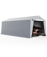10 x Feet Outdoor Heavy-Duty Carport with 2 Doors-10 x ft
