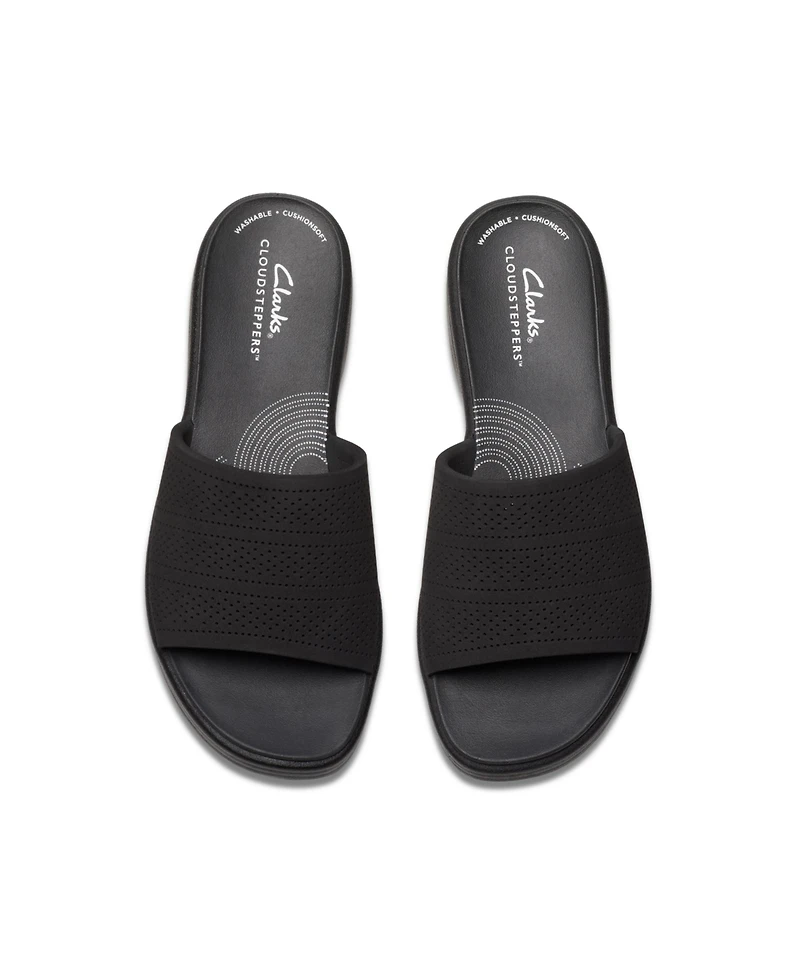 Clarks Women's Cloudsteppers Drift Twist Slip-On Sandals