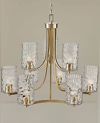Hampton Hill 31.25" Opulentia 9-light Iron Chandelier