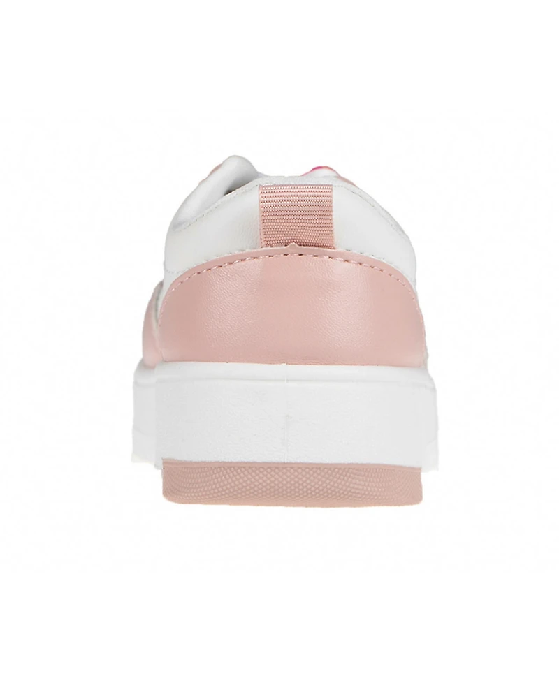Bebe Toddler Girls Butterfly Lace Charms with Court Sneakers