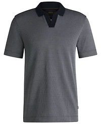 Boss by Hugo Boss Men's Cotton Silk Dot-Pattern Polo Shirt