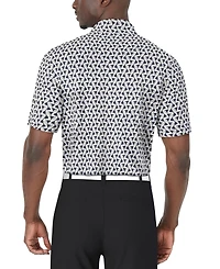 Pga Tour Men's Short Sleeve Toucan Print Golf Polo Shirt