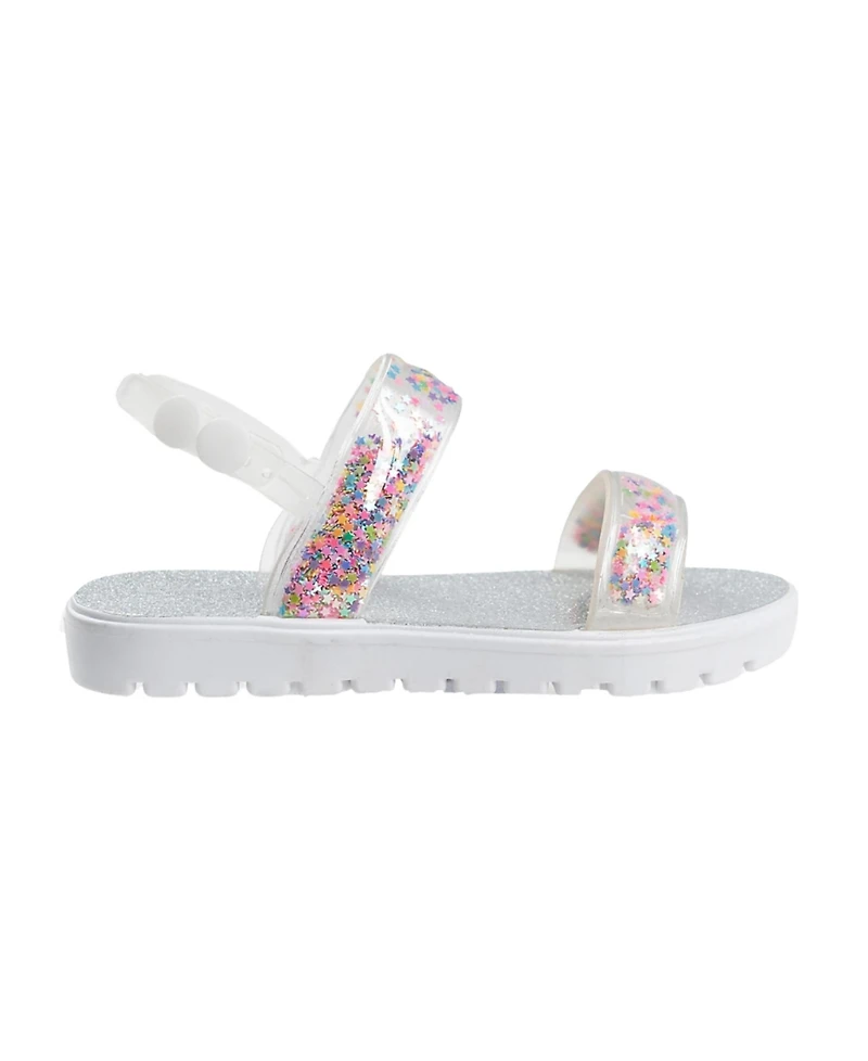 Bebe Toddler Girls Loose Glitter Straps Sandals