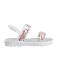 Bebe Toddler Girls Loose Glitter Straps Sandals