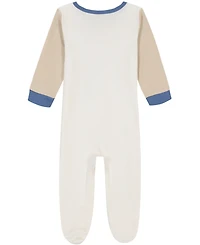 Calvin Klein Baby Boys Colorblock Zip-Front Footed Coverall