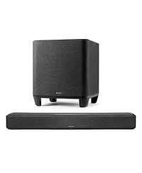 Denon Home Sound Bar 550 with Dolby Atmos and Heos Built-in and Denon Home Wireless 8" Subwoofer with Heos
