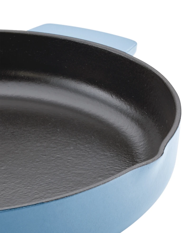 KitchenAid Enameled Cast Iron 12" Skillet with Helper Handle and Pour Spouts