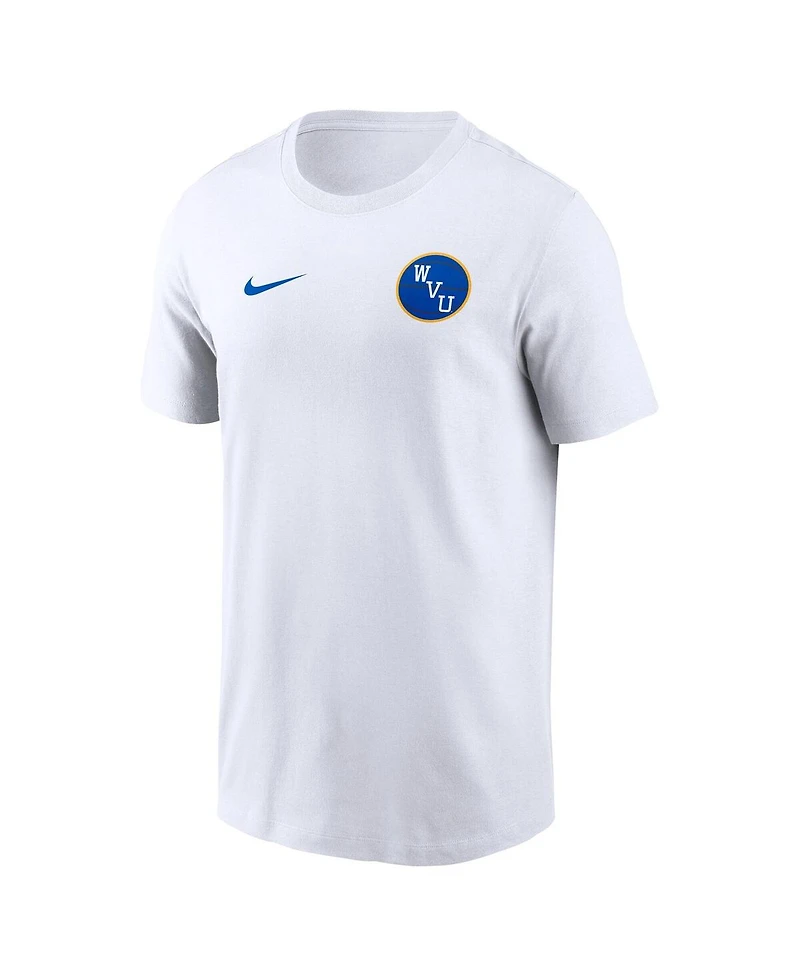 Nike Men's Jerry West White West Virginia Mountaineers Warm Up T-Shirt