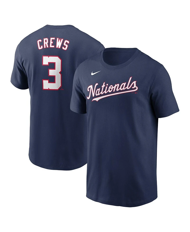 Nike Men's Dylan Crews Navy Washington Nationals Fuse Name Number T-Shirt