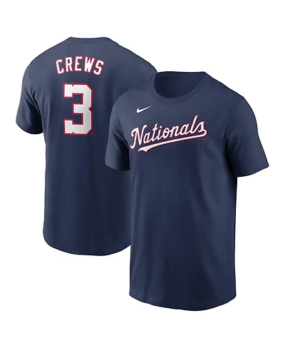 Nike Men's Dylan Crews Navy Washington Nationals Fuse Name Number T-Shirt