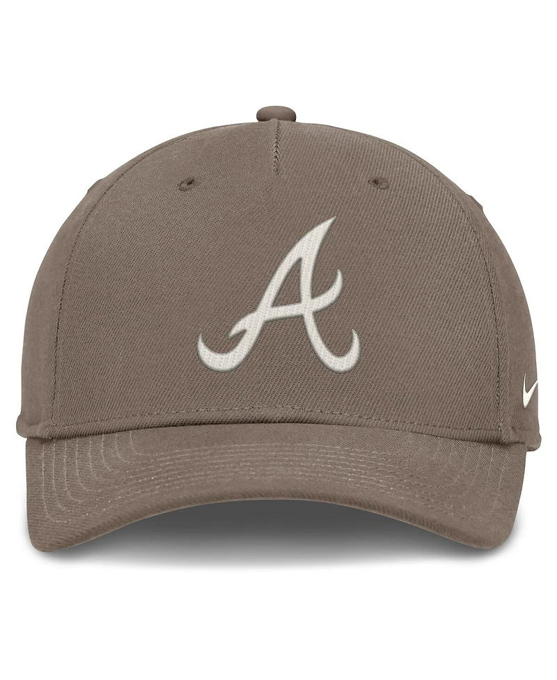 Nike Men's Brown Atlanta Braves Rise Performance Adjustable Hat