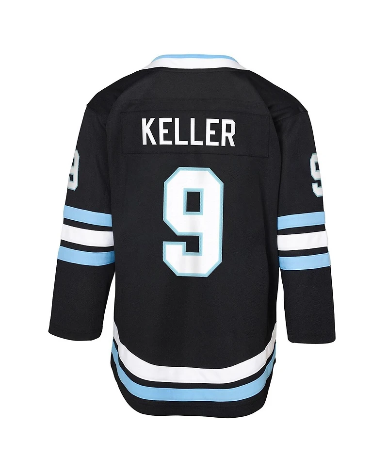 Outerstuff Big Boys and Girls Clayton Keller Black Utah Hockey Club Home Premier Player Jersey