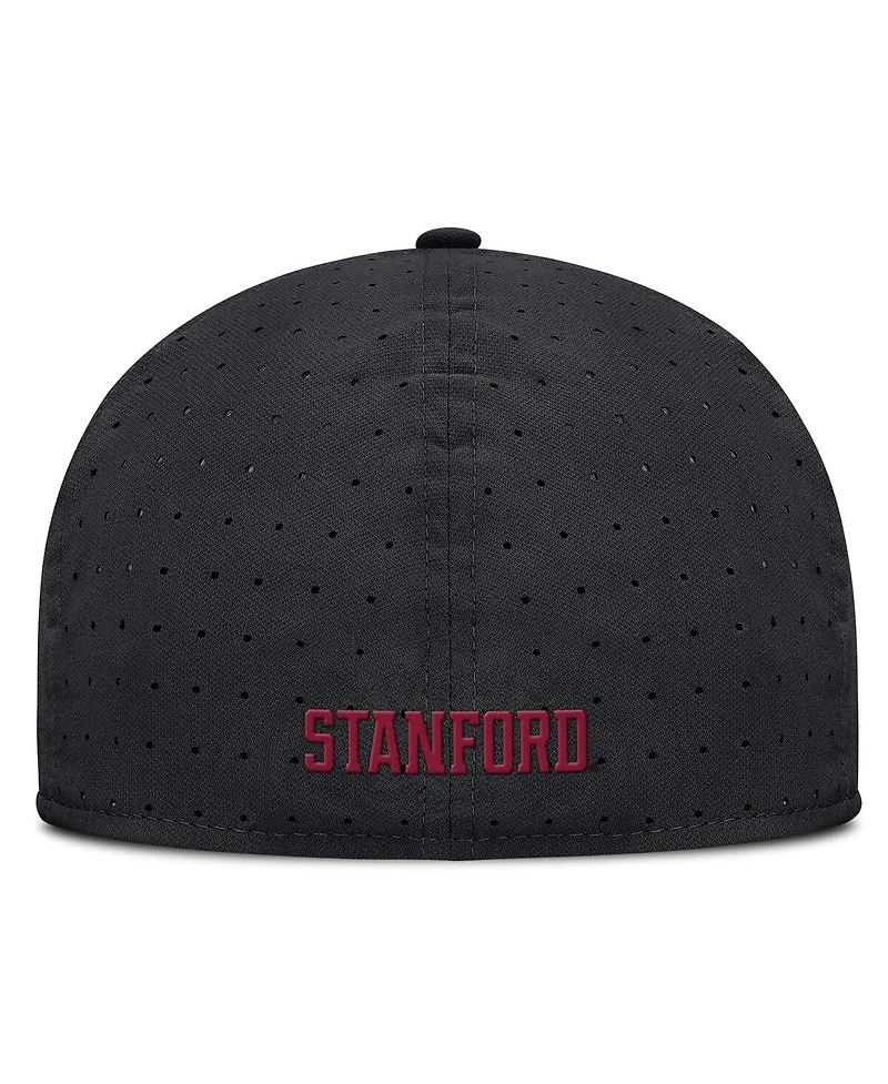 Nike Men's Black Stanford Cardinal On-Field Dugout True Performance Fitted Hat