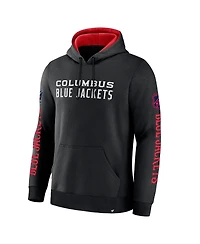 Fanatics Men's Black Columbus Blue Jackets Big City Legacy Fleece Pullover Hoodie