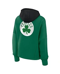 Fanatics Women's Kelly Green Boston Celtics Post Up Boxy Pullover Hoodie