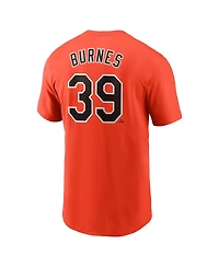 Nike Men's Corbin Burnes Orange Baltimore Orioles Fuse Name Number T-Shirt