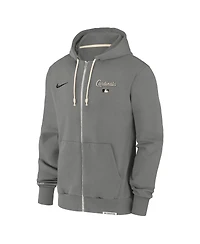 Nike Men's Charcoal St. Louis Cardinals Authentic Collection Travel Performance Full-Zip Hoodie