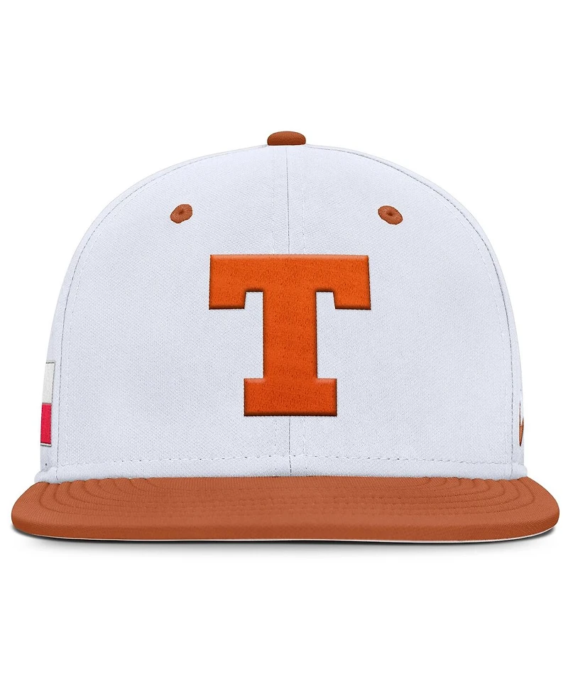 Nike Men's White Texas Longhorns On-Field Dugout True Performance Fitted Hat