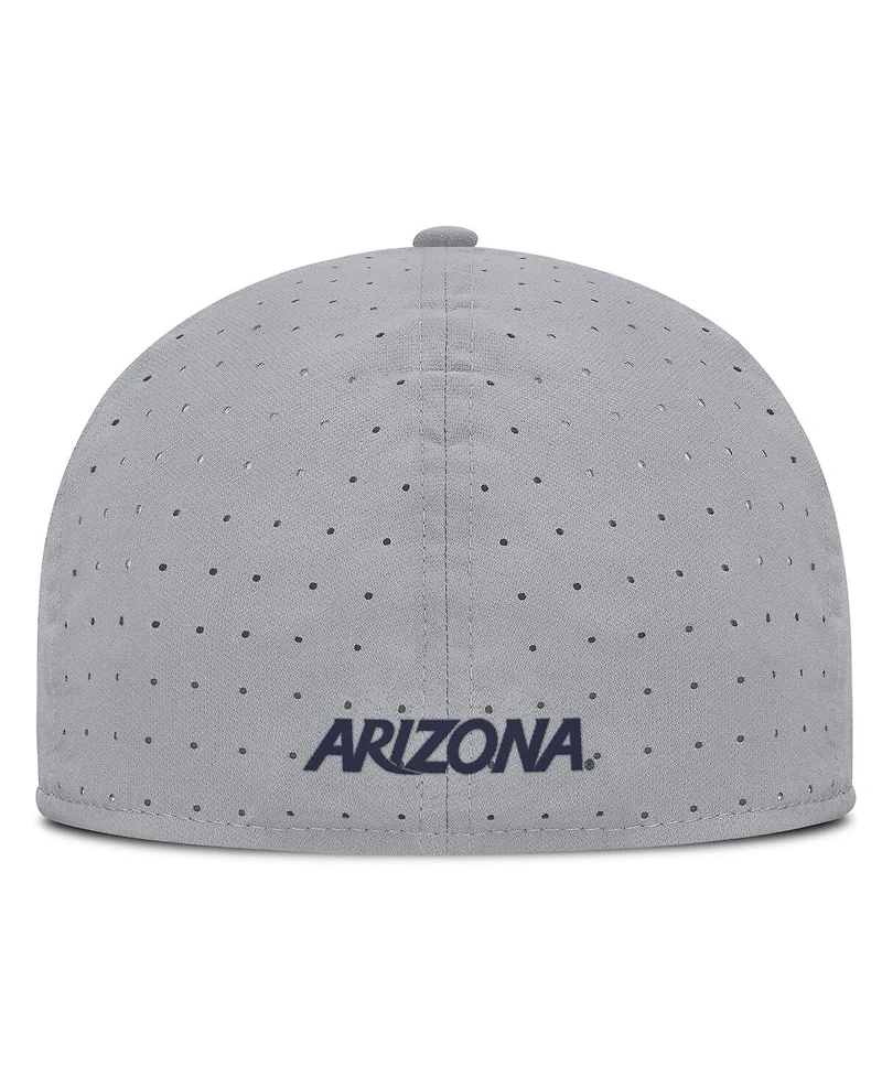 Nike Men's Gray Arizona Wildcats On-Field Dugout True Performance Fitted Hat
