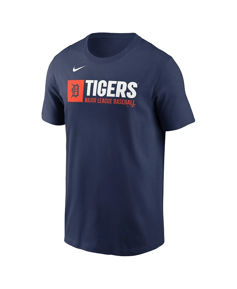 Nike Men's Navy Detroit Tigers Team Block T-Shirt