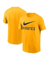 Nike Men's Gold Pittsburgh Pirates Swoosh T-Shirt