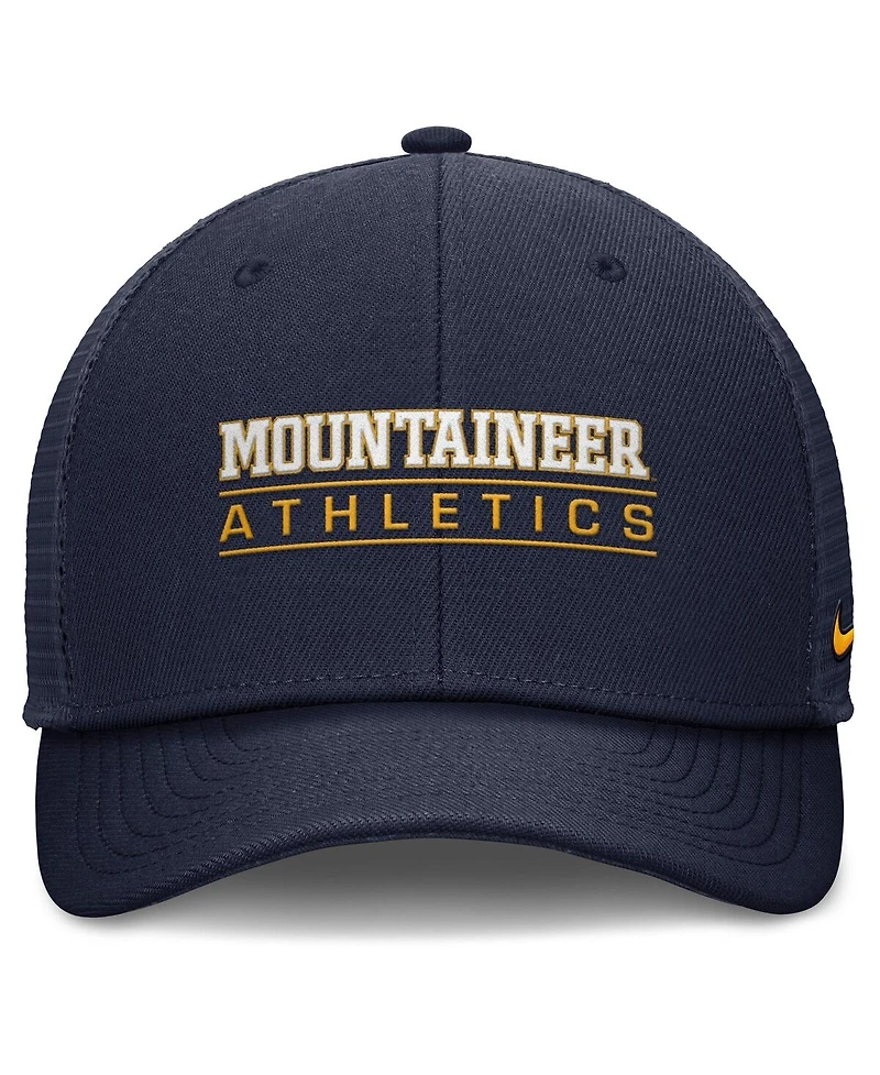 Nike Men's Navy West Virginia Mountaineers Rise Adjustable Hat