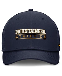 Nike Men's Navy West Virginia Mountaineers Rise Adjustable Hat