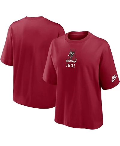 Nike Women's Crimson Alabama Tide Boxy Legacy Established T-Shirt