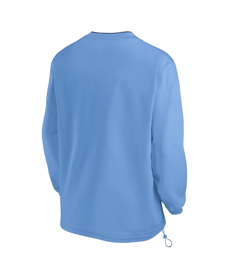 Jordan Men's Carolina Blue North Tar Heels 2024 Sideline Pullover Wind shirt