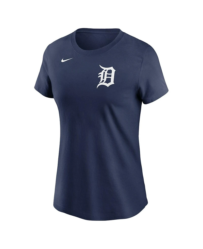 Nike Women's Navy Detroit Tigers Wordmark T-Shirt