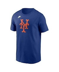 Nike Men's Royal New York Mets Cooperstown Collection Team Logo T-Shirt