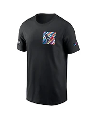 Men's Nike Black Houston Texans 2023 Nfl Crucial Catch Sideline Tri-Blend T-shirt