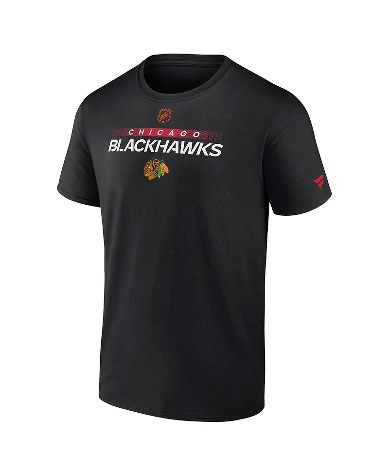 Men's Fanatics Black Chicago Blackhawks Special Edition 2.0 Authentic Pro T-shirt