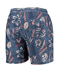 Men's Wes & Willy Navy Virginia Cavaliers Vintage-Like Floral Swim Trunks